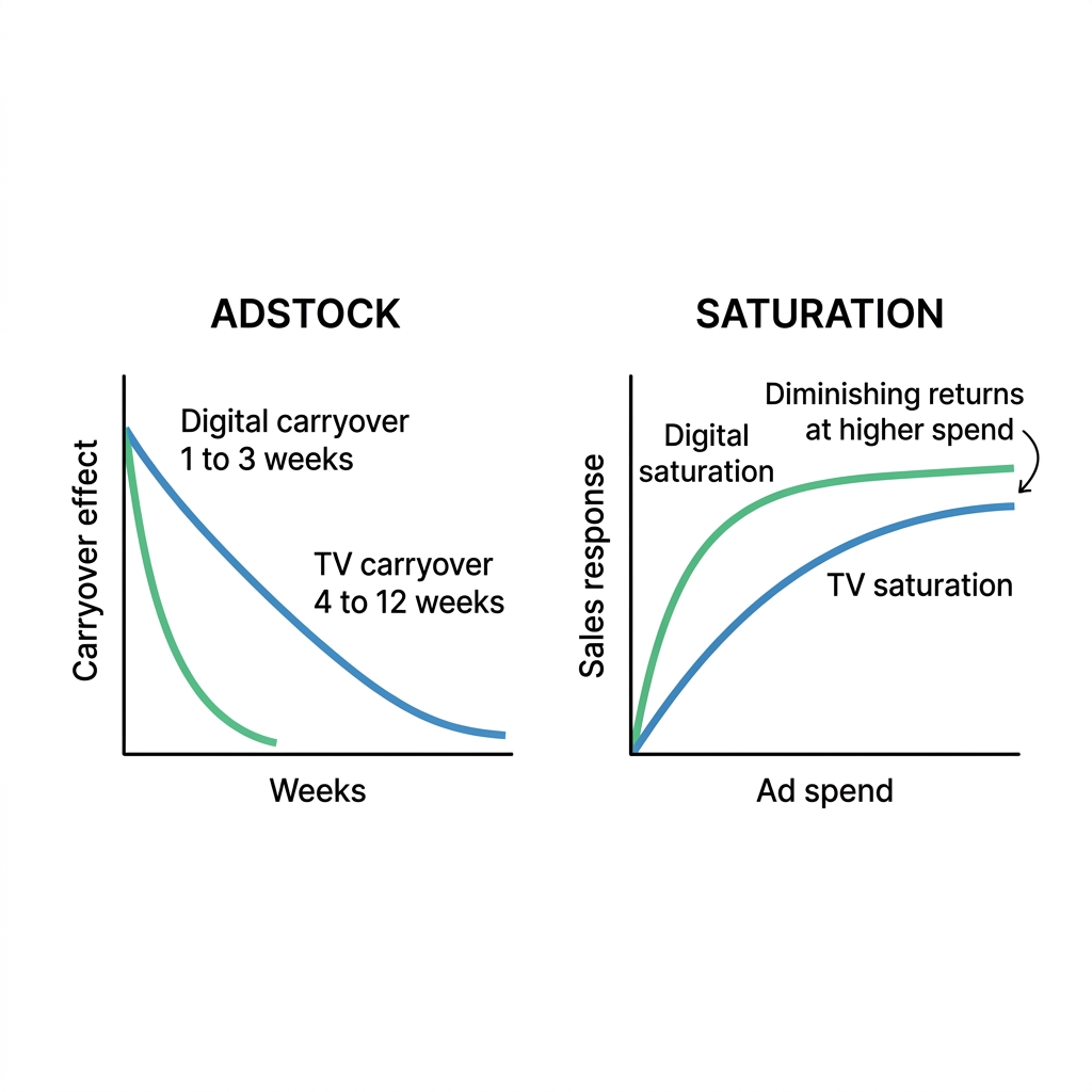 Adstock saturation curves