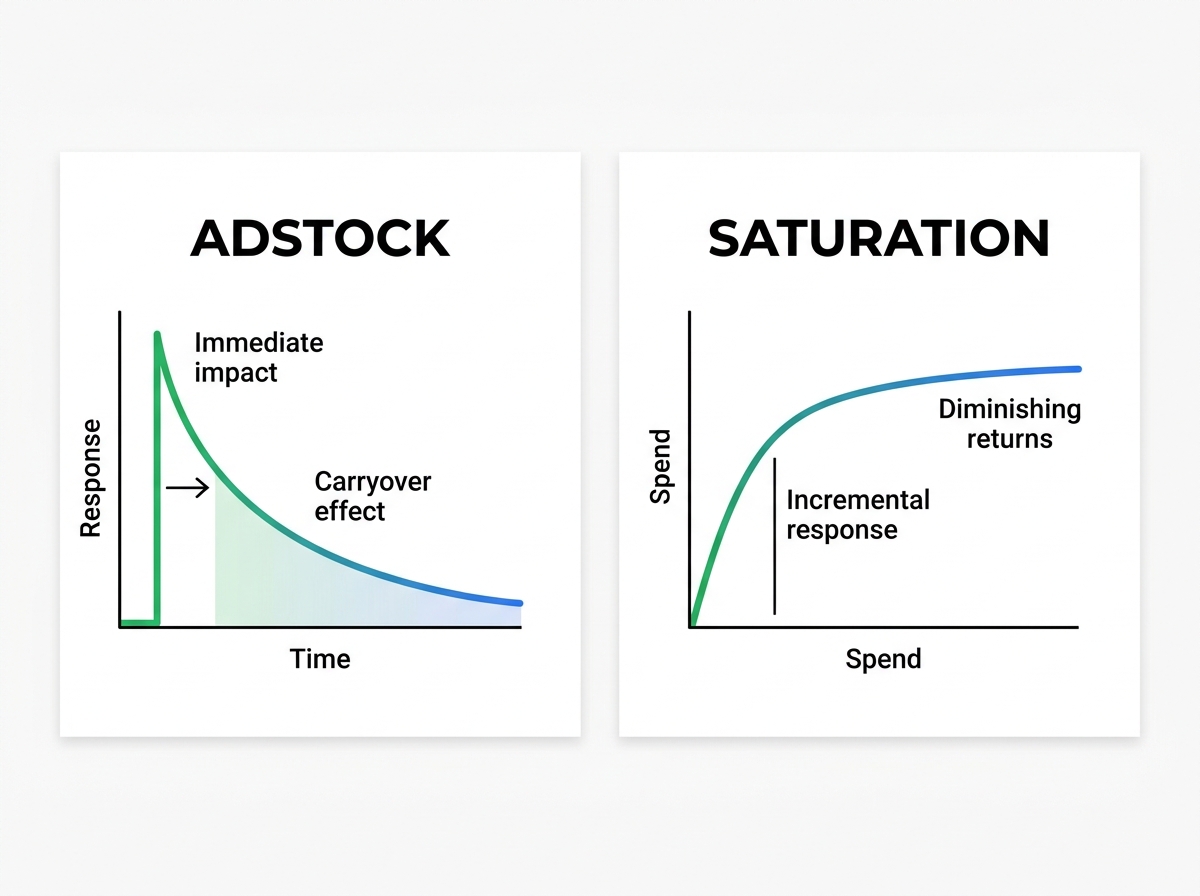 Adstock and saturation curves