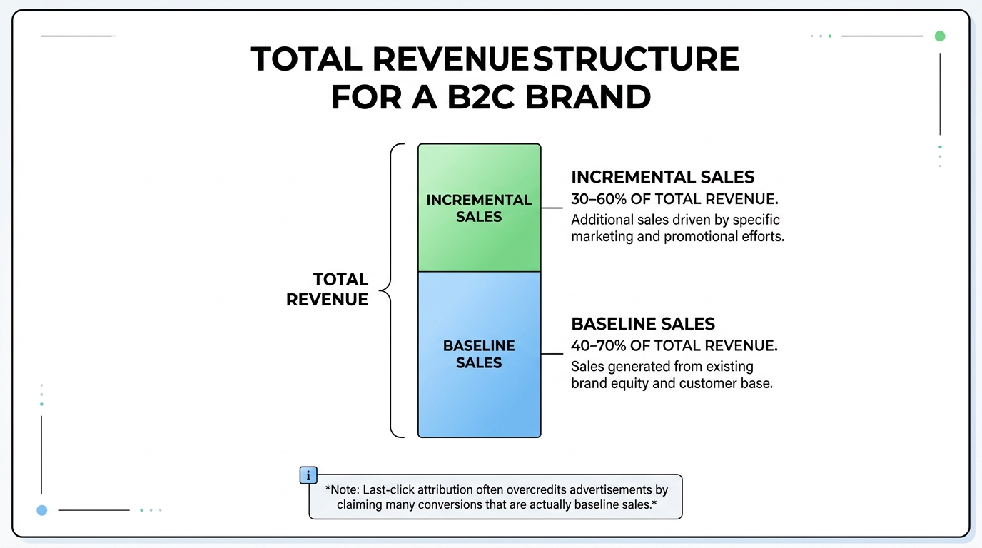 Baseline versus incremental sales