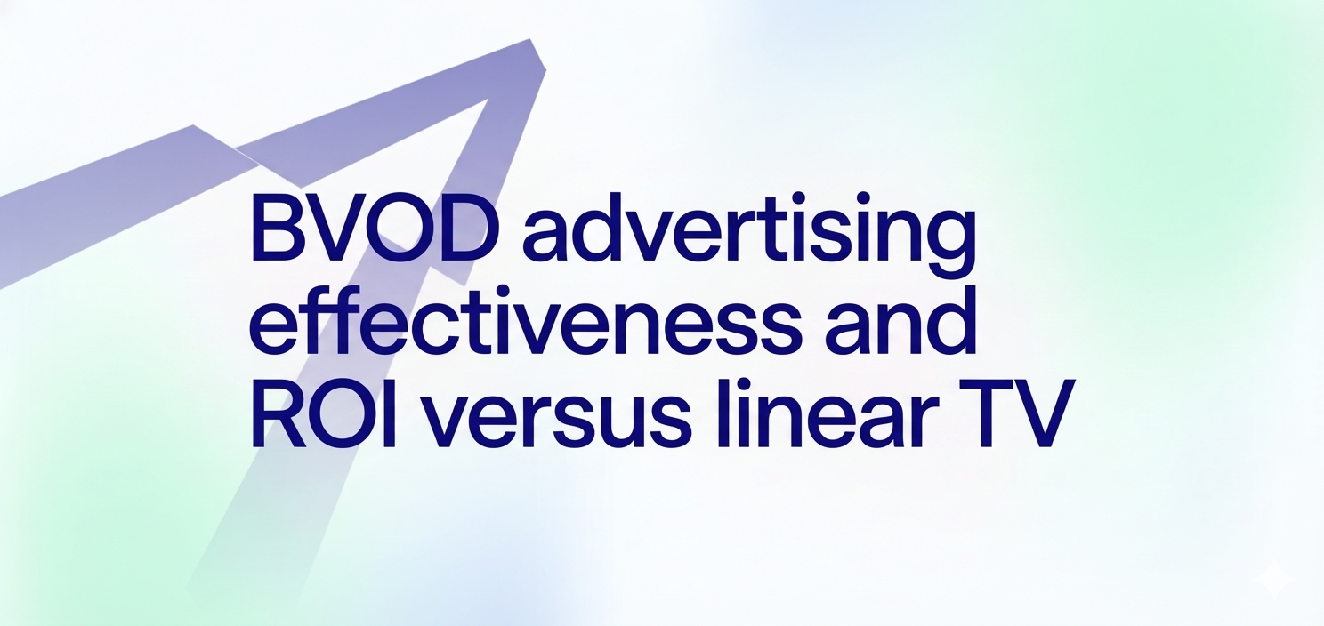 BVOD advertising effectiveness and ROI versus linear TV