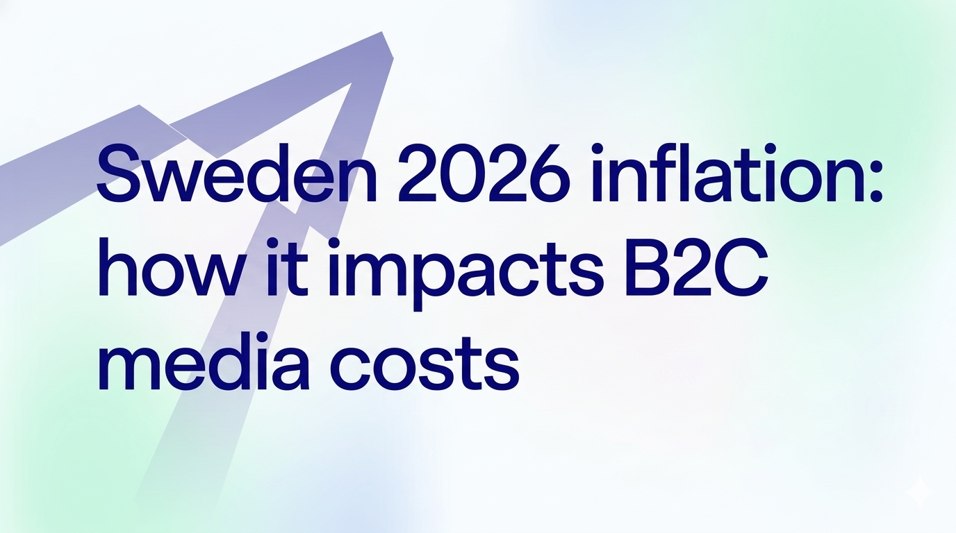 Sweden 2026 inflation: how it impacts B2C media costs