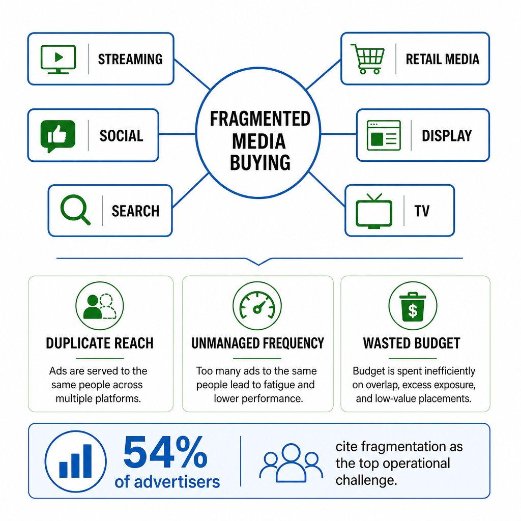 Fragmented media waste infographic