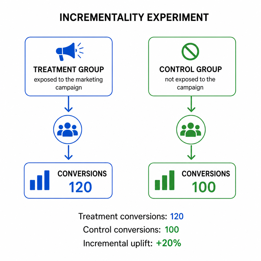 Test versus control groups